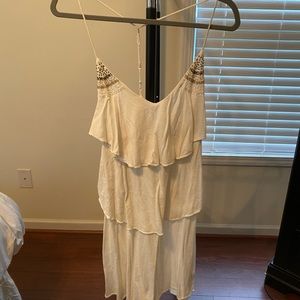 American Eagle, cream with beading dress